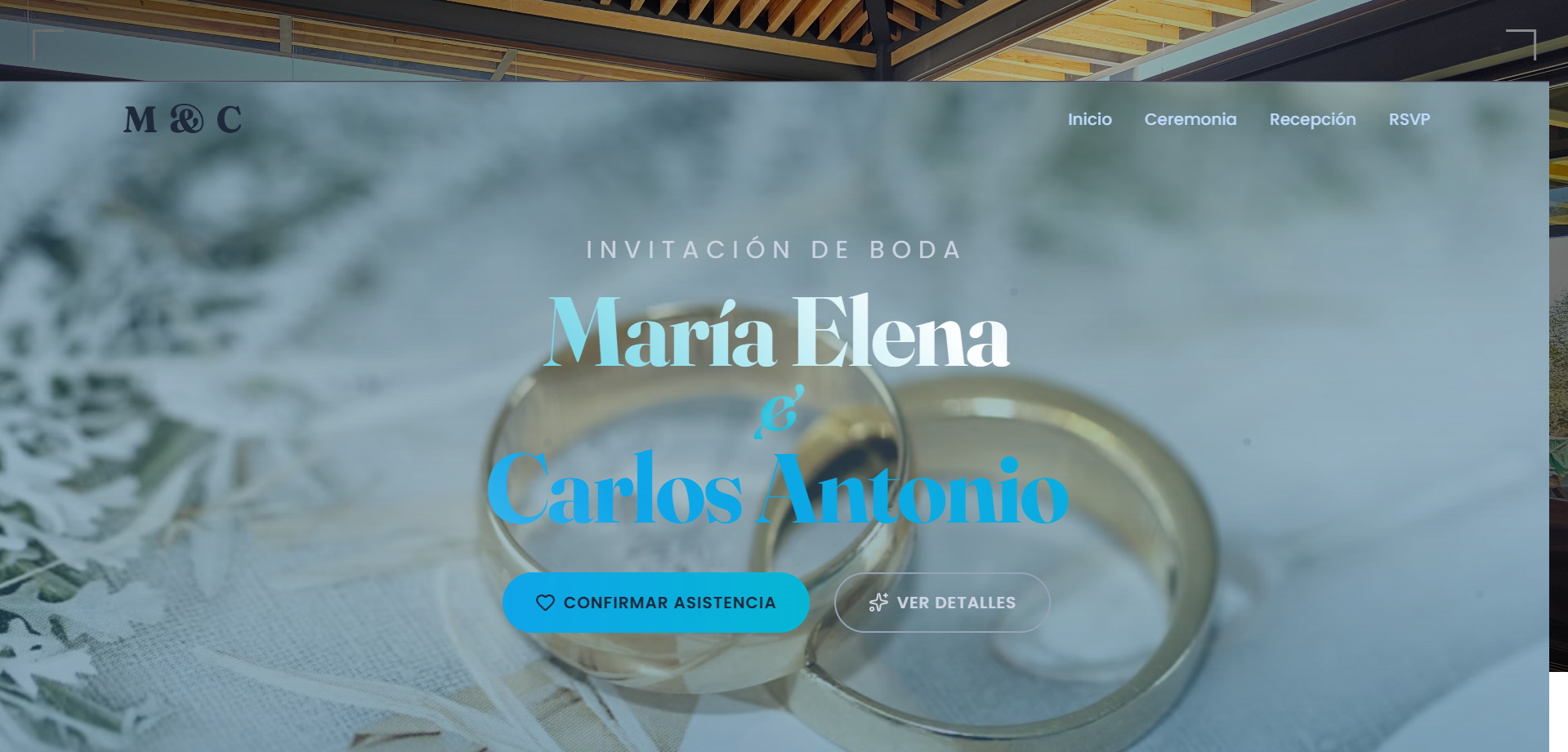 Invitación de Bodas Digital
